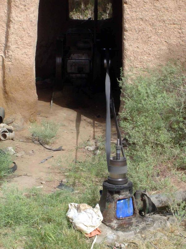 In The Wind of Morning 1971, Boustead writes, "We introduced the first hundred odd pumps and unfortunately they were unsuitable for so dusty