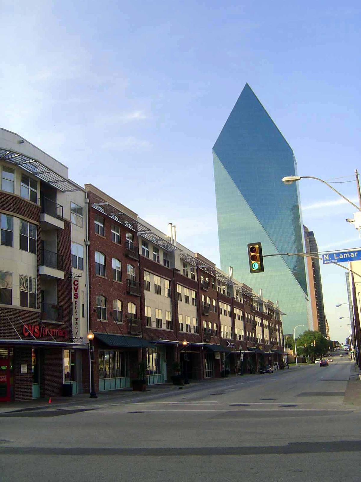 A few blocks away and with Fountain Place rising in the background, another mixed-use development comes along.
