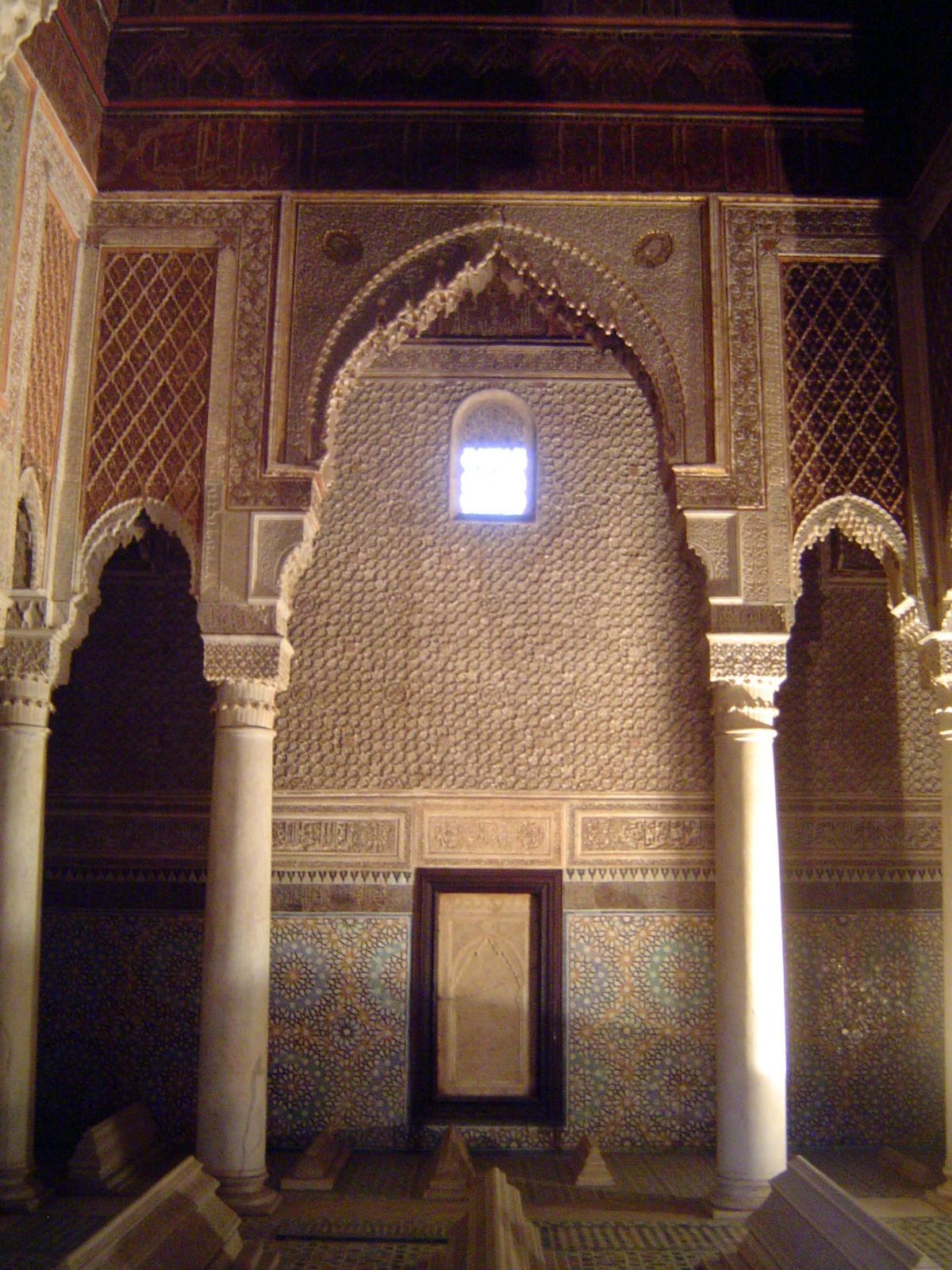 The grandest of the tombs are in two adjoining rooms, termed simply the Room of 12 Columns and the Room of Three Niches.