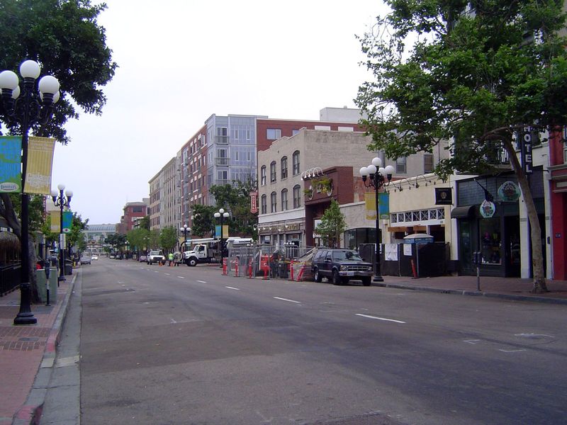 Location, location, location: stretching north from the Convention Center, seen in the distance, is an old commercial center repurposed as a