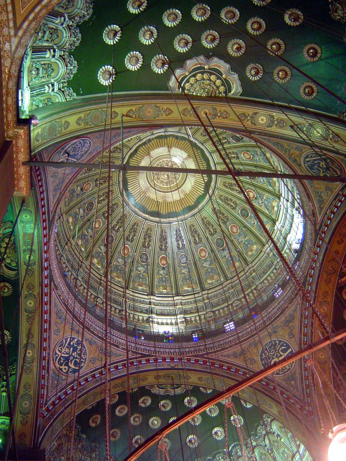 The outside of the dome is grim, but the inside is gorgeous, with a 52-meter-high dome resting on piers with 4 semi-domes.