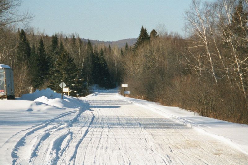 Time for fun: a snowmobile highway.