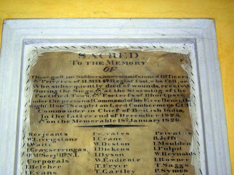 Victims of the battle for Bharatpur, 1826.