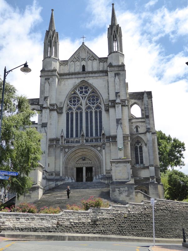 The Anglican church is St Paul's, with a grand marble staircase at the center of the Octagon and next to the Municipal Chambers. Replacing a