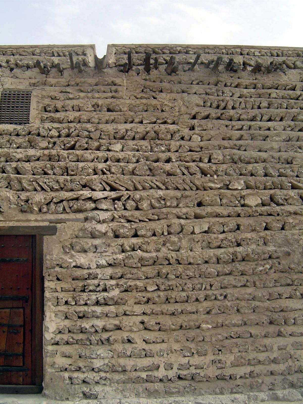 The most interesting feature may be the slabs of coral used as brick.