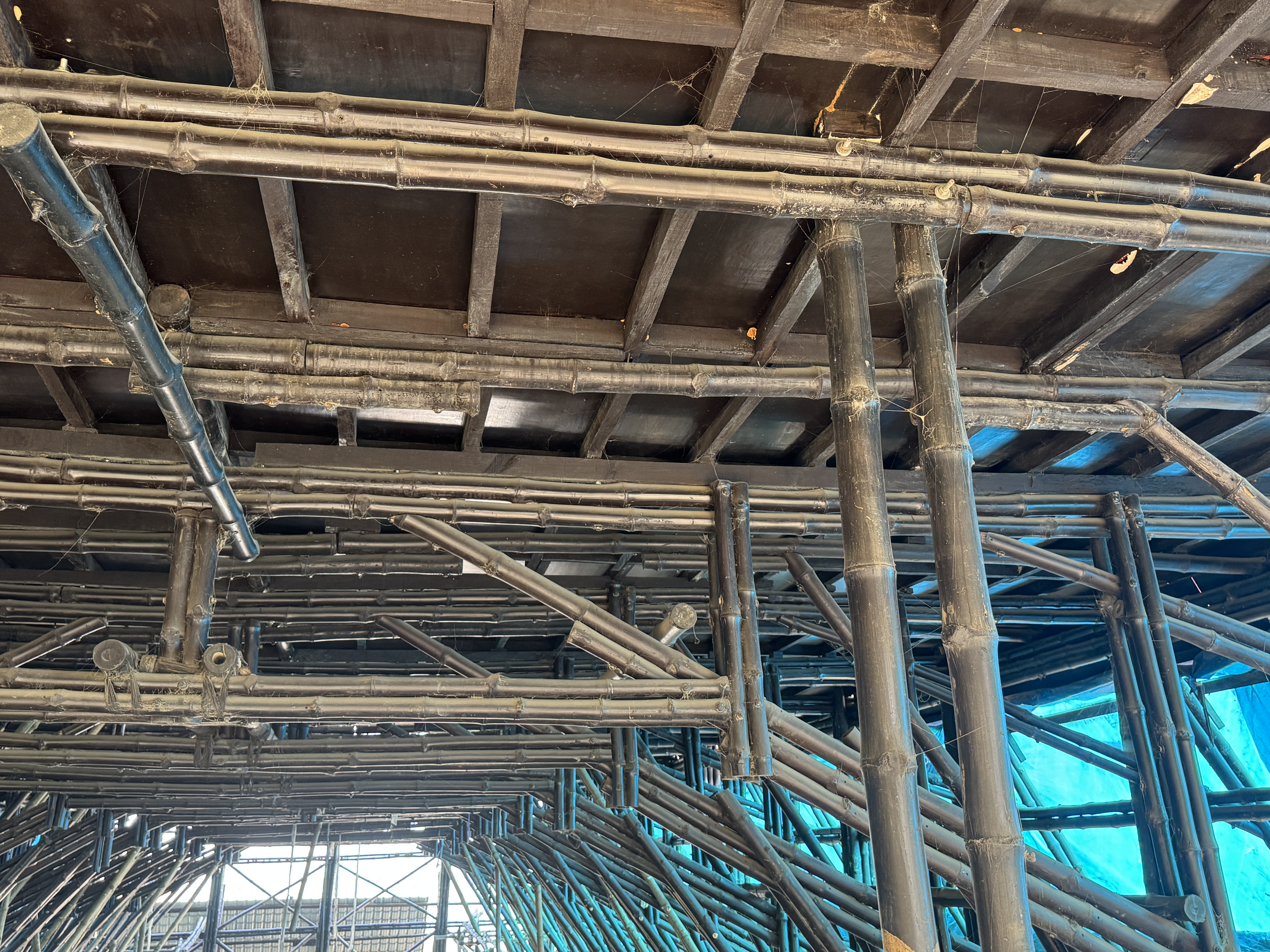 Sawn lumber isn't traditional, but let's give the guy a break.