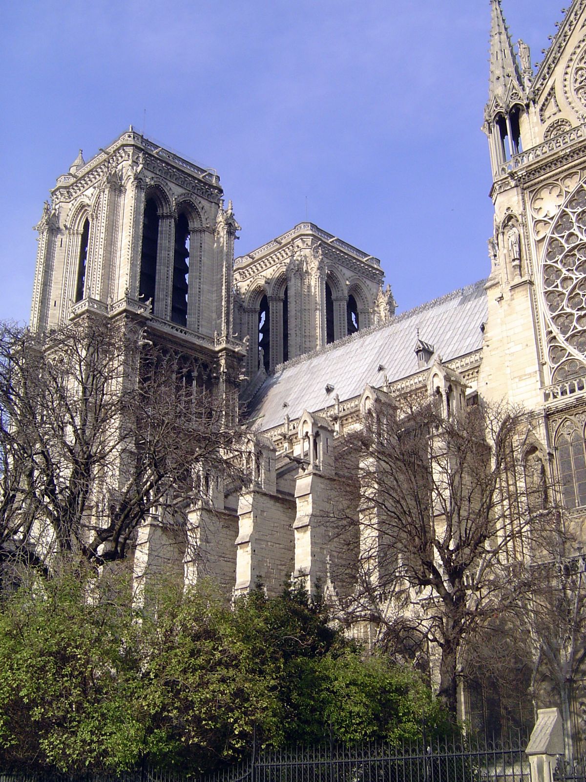 Exterior of the nave.