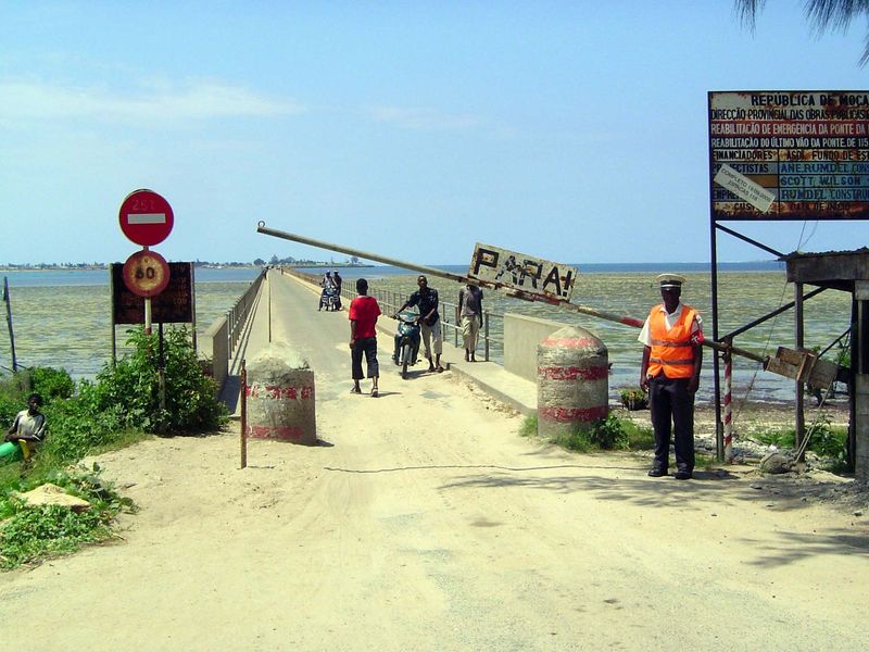 The nail in the coffin of the port was this one-lane bridge, which opened in 1966. The view here is from the mainland side.