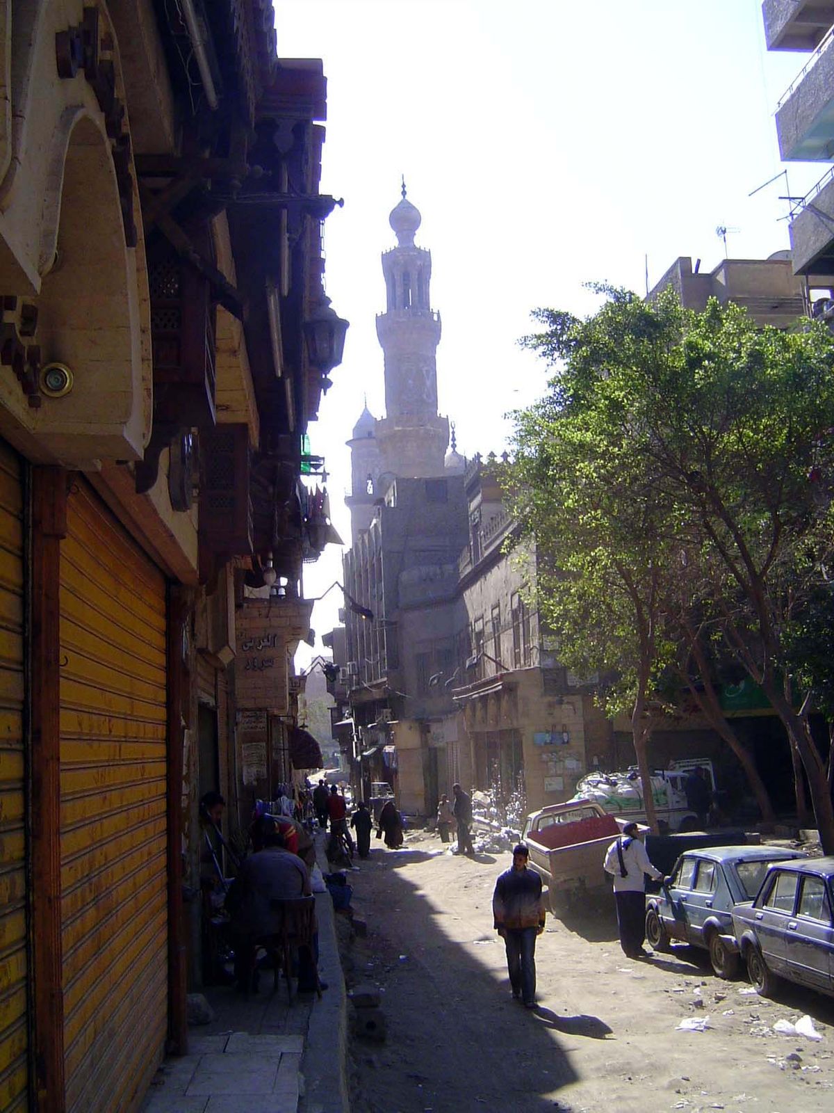 Time to continue south along the main street. The minaret ahead is part of the Complex of Barquq.