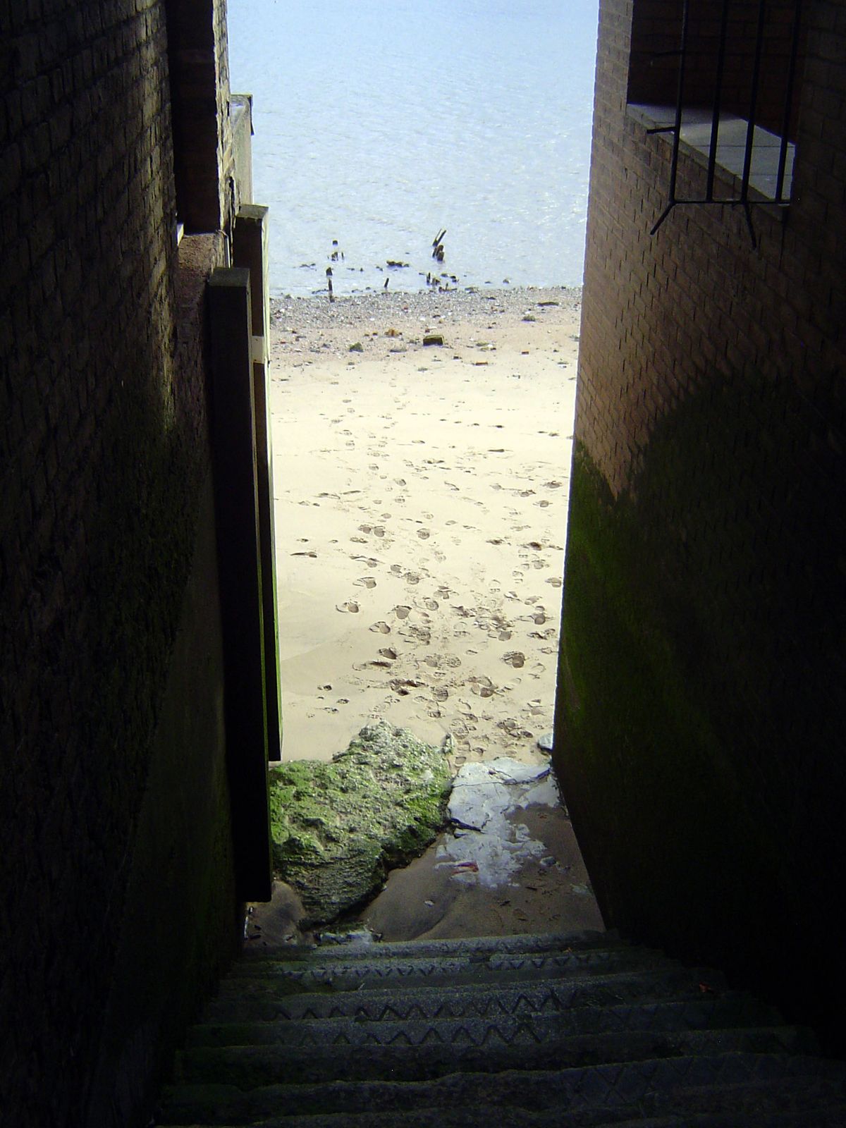 More steps down to the river.