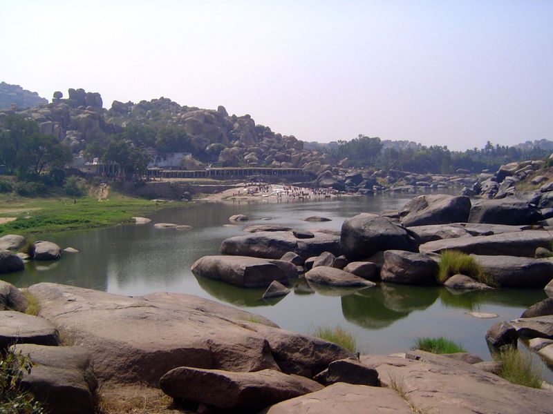 A view of the Chakratirtha.