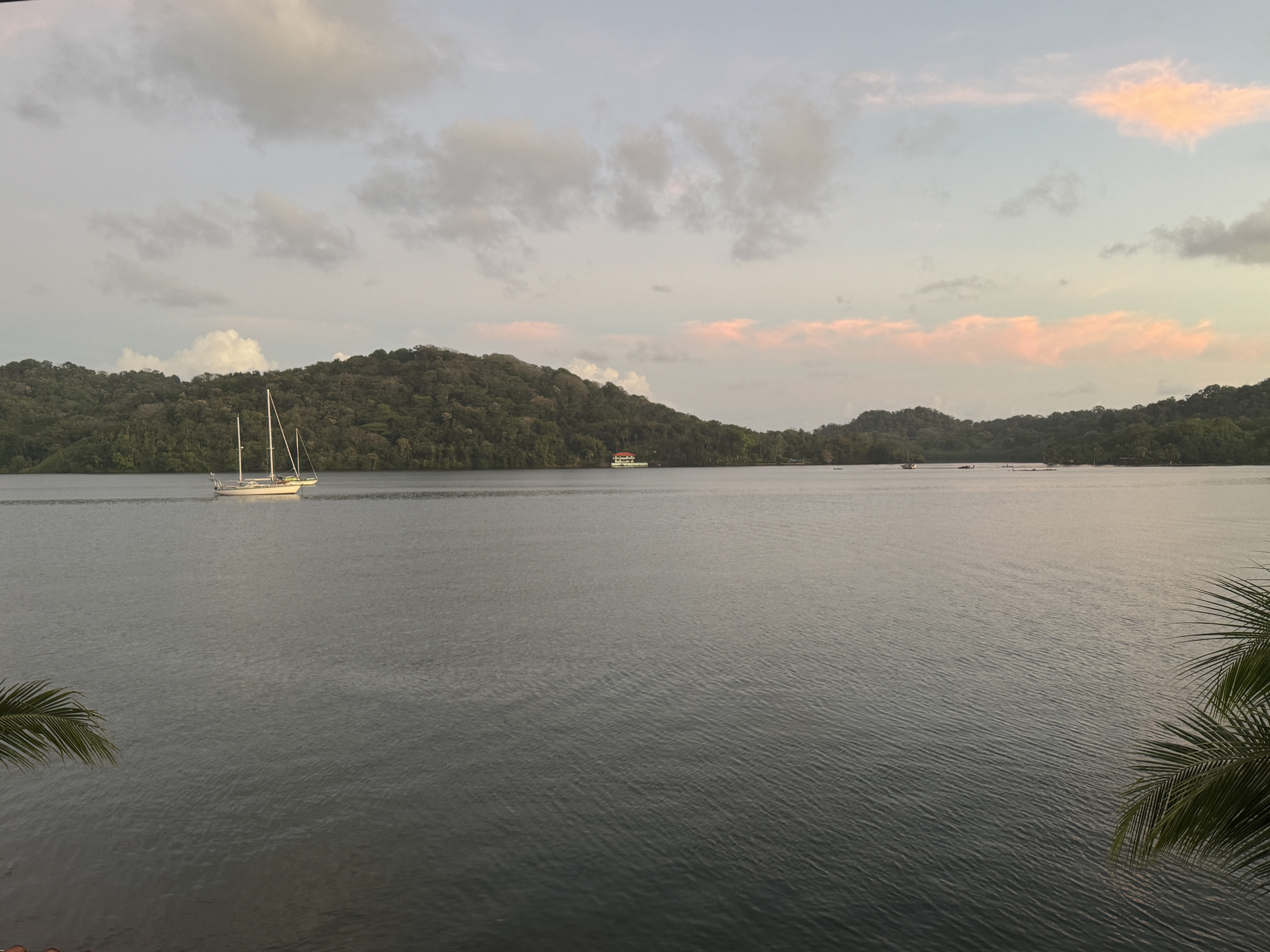 The bay is again peaceful.