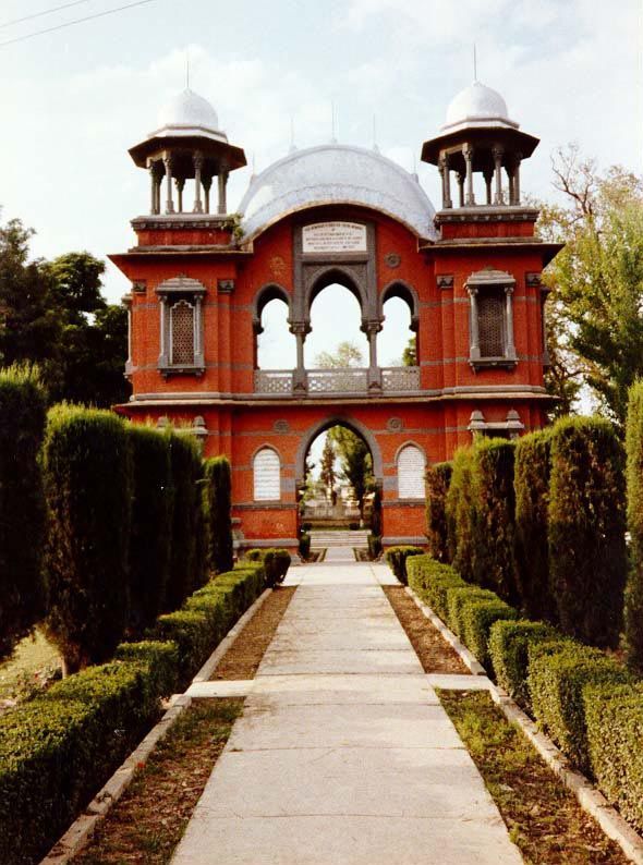 At Mardan, 40 miles east of Peshawar, there's a monument to a British force that was annihilated across the border.