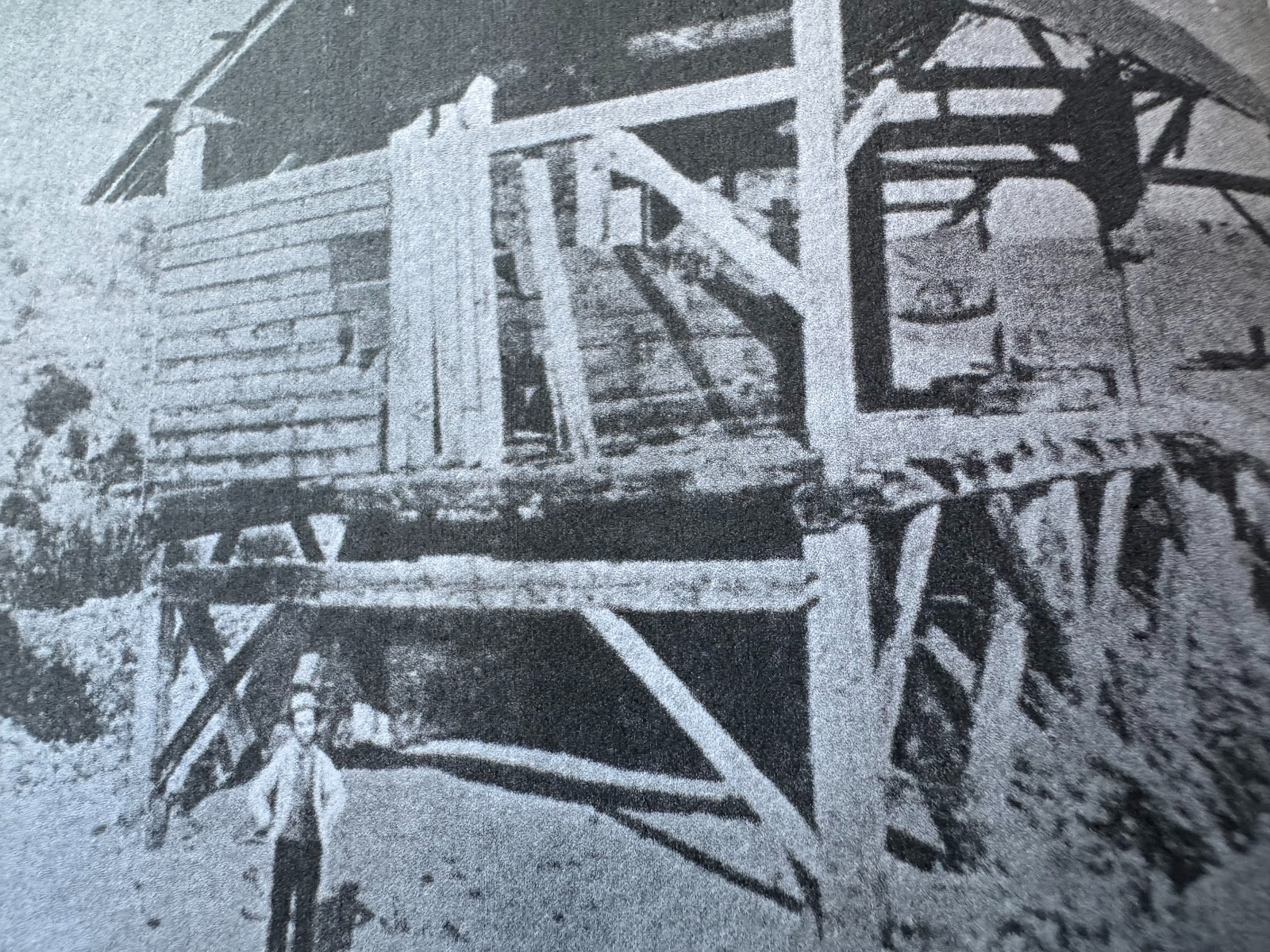 Here is Mr. Marshall's sawmill and, one reads, Mr. Marshall himself Stellman, facing p. 1.