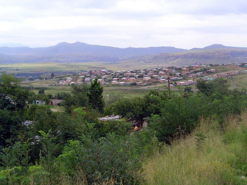 Paired with Clarens, as usual, there's a black township.