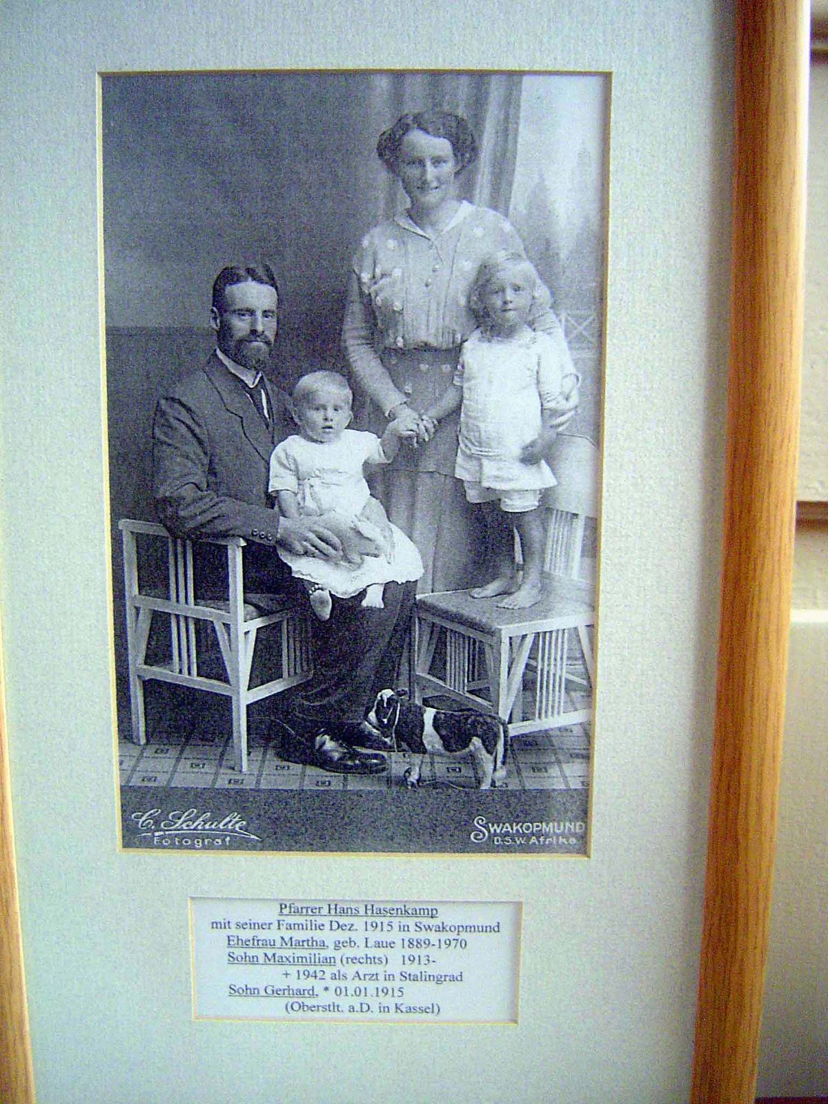 The pastor's older son grew to become a doctor but died at Stalingrad in 1942. That's why you don't want to know your future.