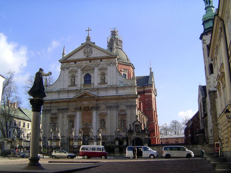 Next door there's the much prettier Church of Saints Peter and Paul, built about 1700 and modelled like about a million others on the Gesu c
