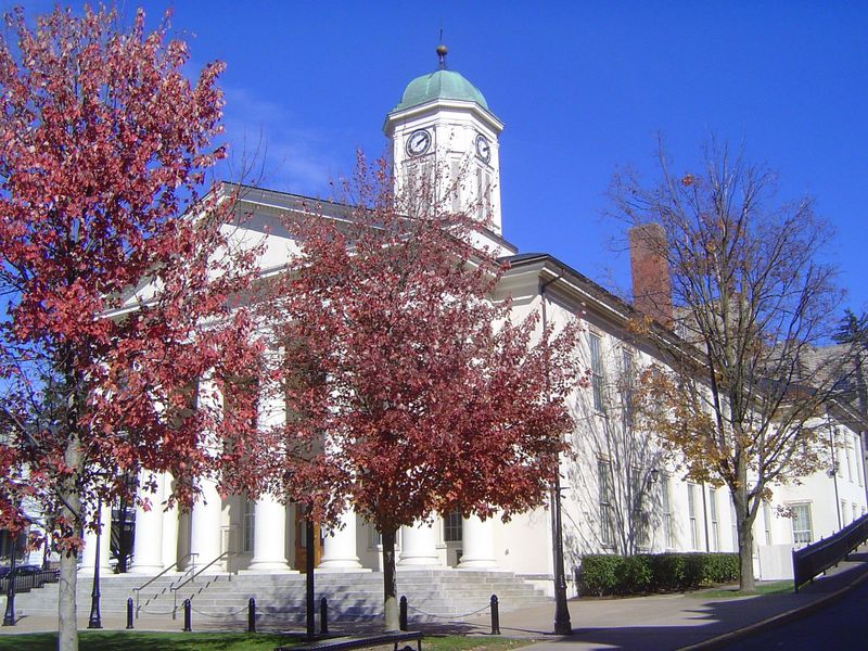 Bellefonte became the seat of Centre County in 1806, when the state legislature was somehow persuaded that Bellefonte was the head of naviga