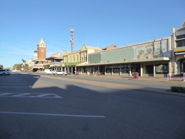 We've stepped back along Argent Street to see a mix of buildings. Some have caught the heritage wave and some are still caught in the 1950s.