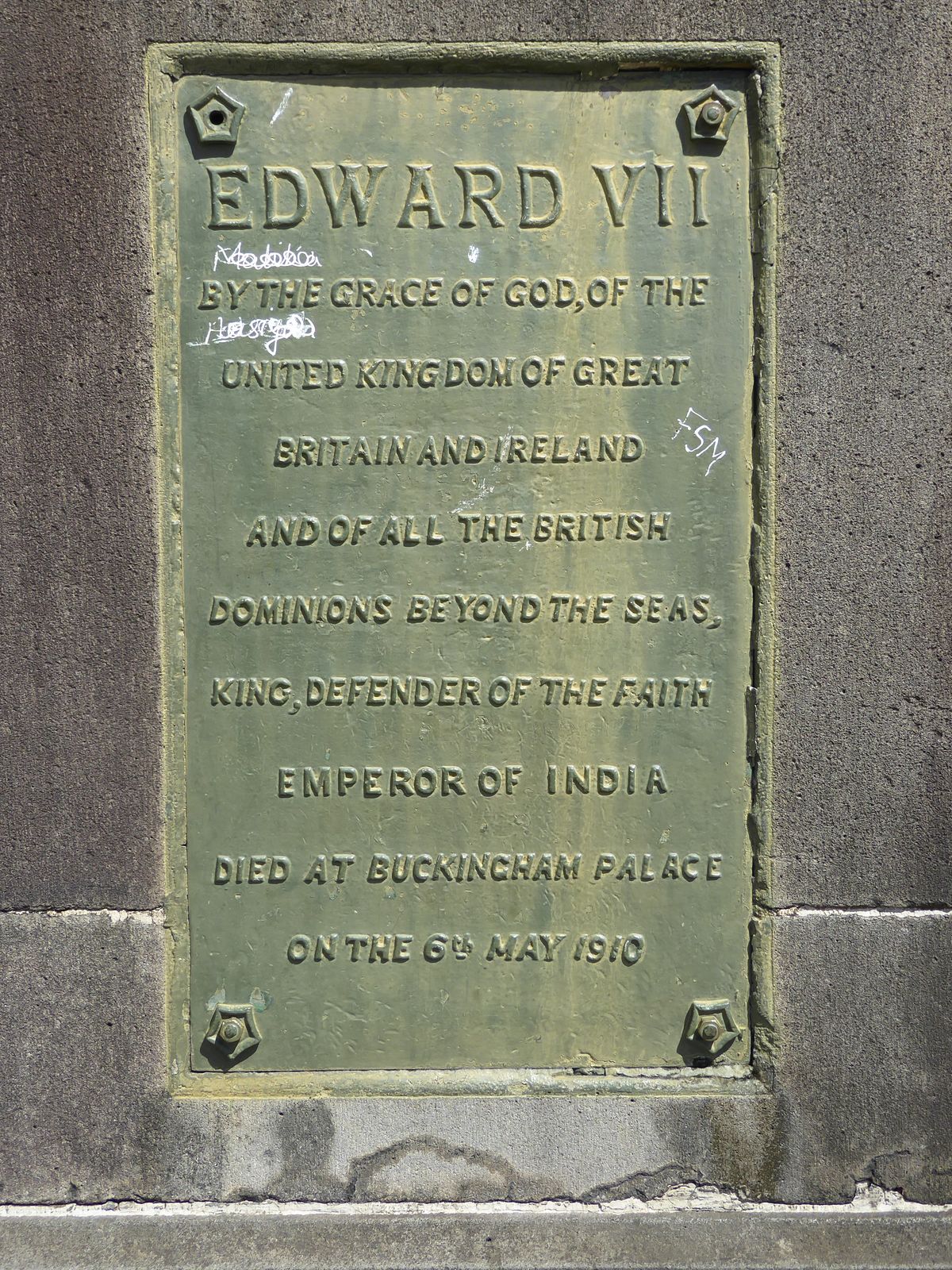 Base of the statue.