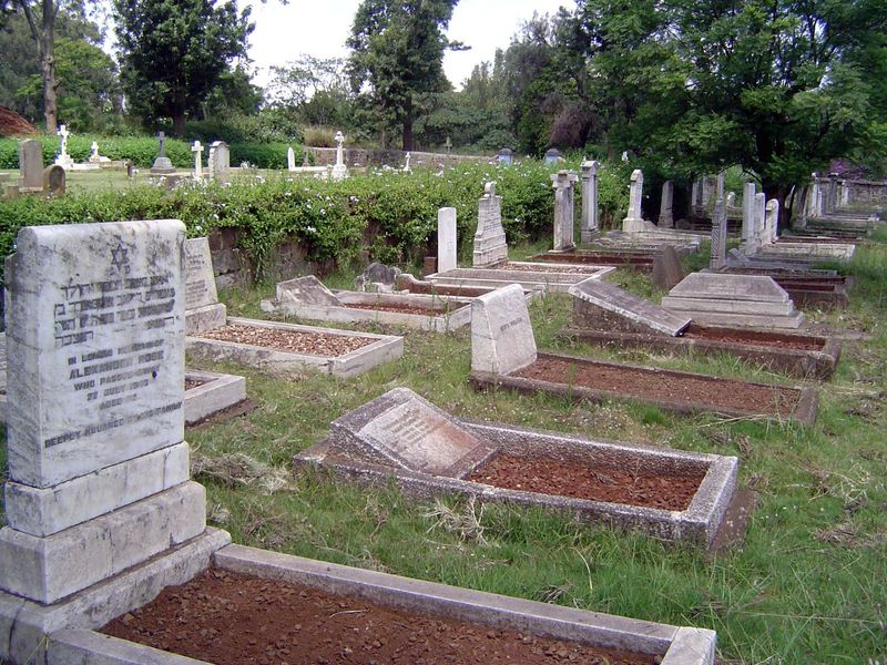 The Jewish section of the cemetery.