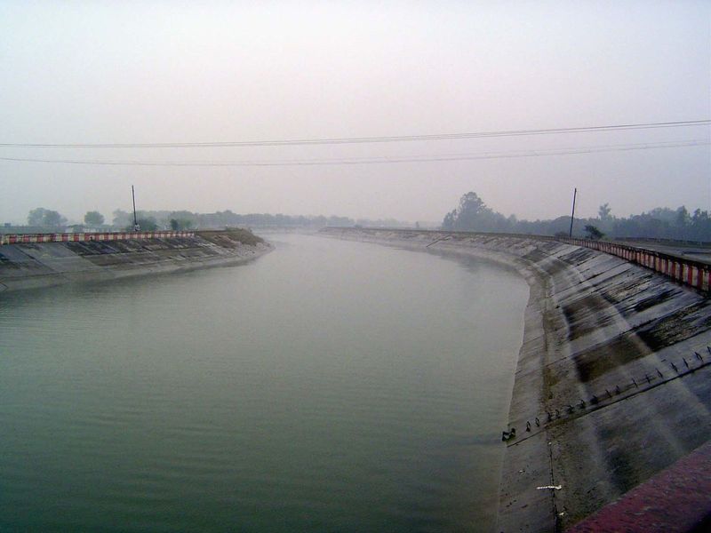 A new canal fed into it.