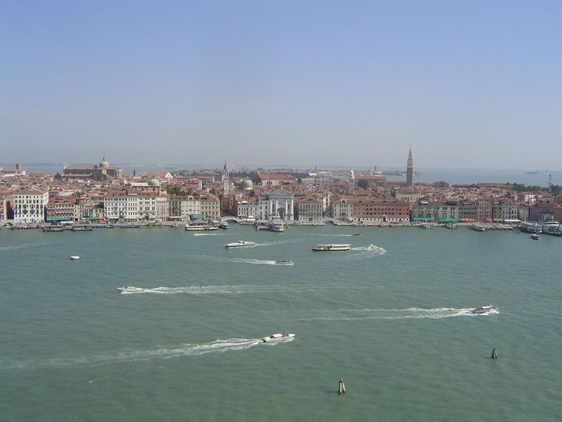 The Danieli is still barely visible on the left; behind it and slightly to the right is the immense church of Santi Giovanni e Paolo it's Sa