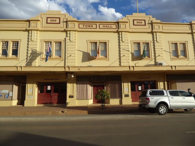 The new town hall was built in 1927 and included a hall seating over 1,100; for a few years it showed movies in competition with the Capitol
