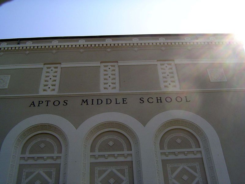 Nowadays it's a middle school; then it was Aptos Junior High.