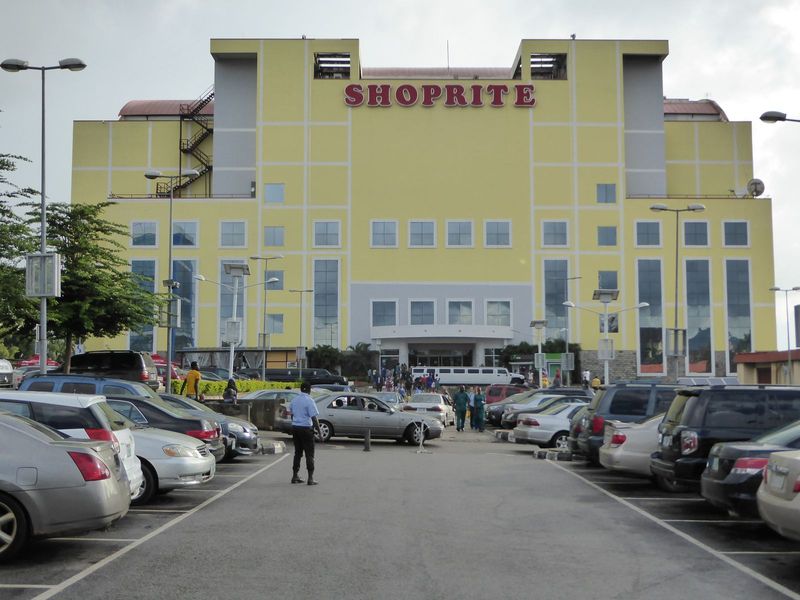 A South African supermarket chain has landed here in the Silverbird shopping center. Check the limos at the door.