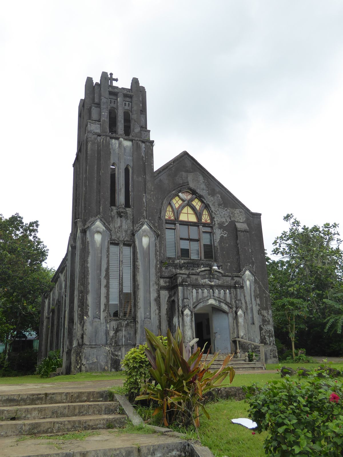 The Japanese tolerated not only Catholic churches but Protestant ones, including this one, which replaced a destroyed church and which was b
