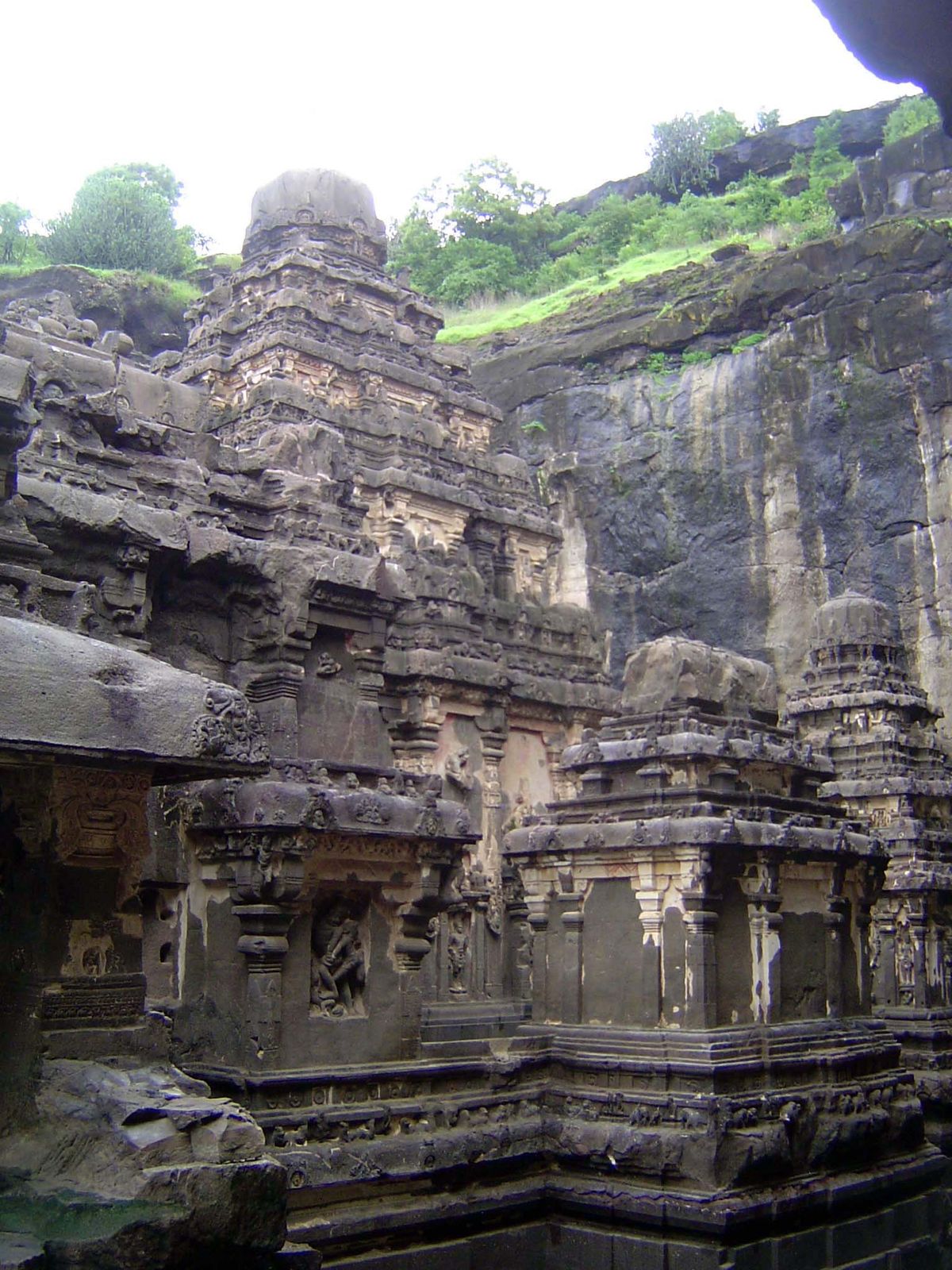 The shikhara or temple spire symbolizes Mt. Kailash, Shiva's Tibetan home.