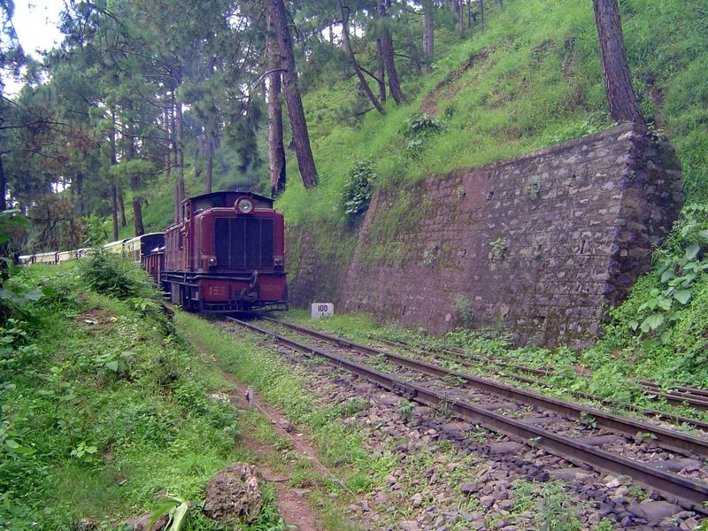 Oops, here comes the train.