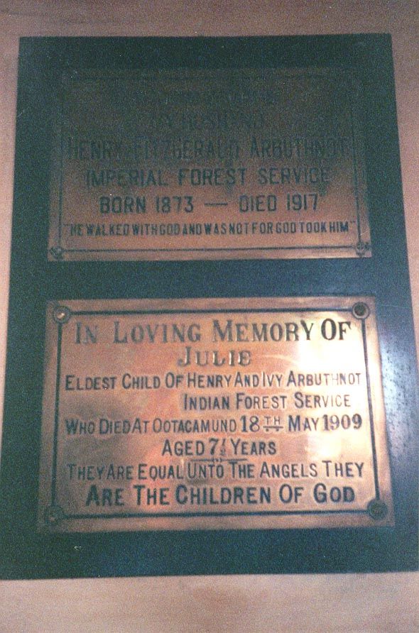Inside the church.