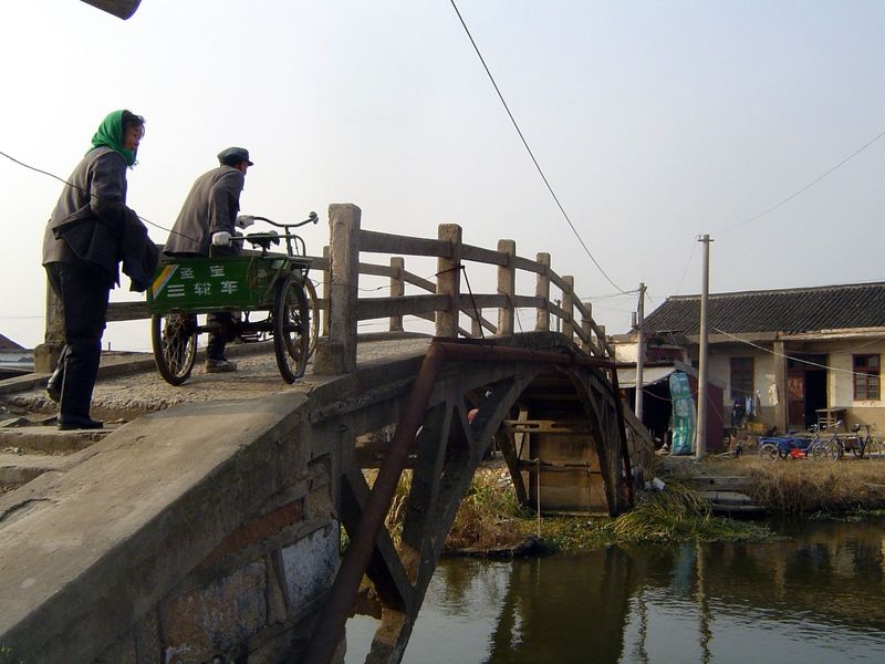 Workers going home.