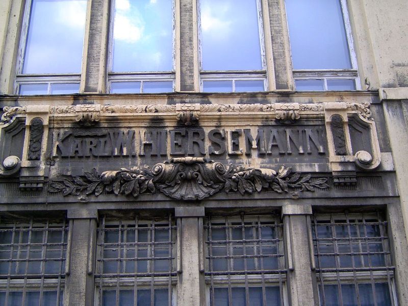 Hiersemann was a local publisher, later an antiquarian book dealer.