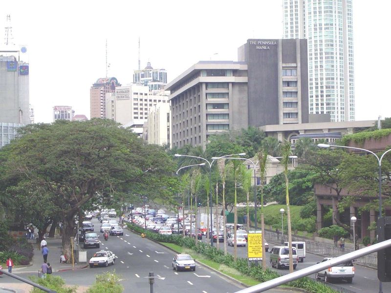 They'll check into the Intercon or the Shangri-La or—shown here—the Peninsula Manila and Mandarin Oriental.