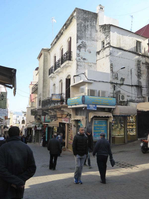 The striking thing is that, like the medina of Casablanca, the buildings in Tangier's medina are often obviously European. Nothing Islamic o