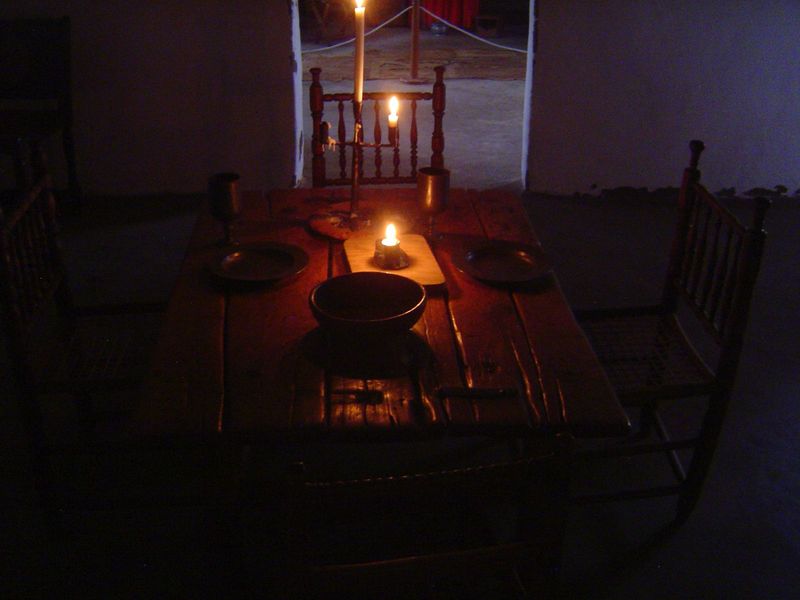 Dining room table. The very devil for spilled soup but beautiful anyway.