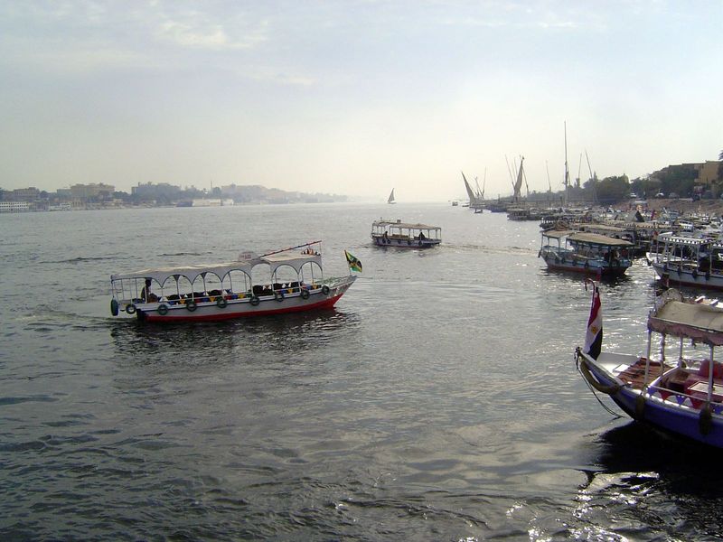 To get there, we cross the Nile on one of the frequent ferries.