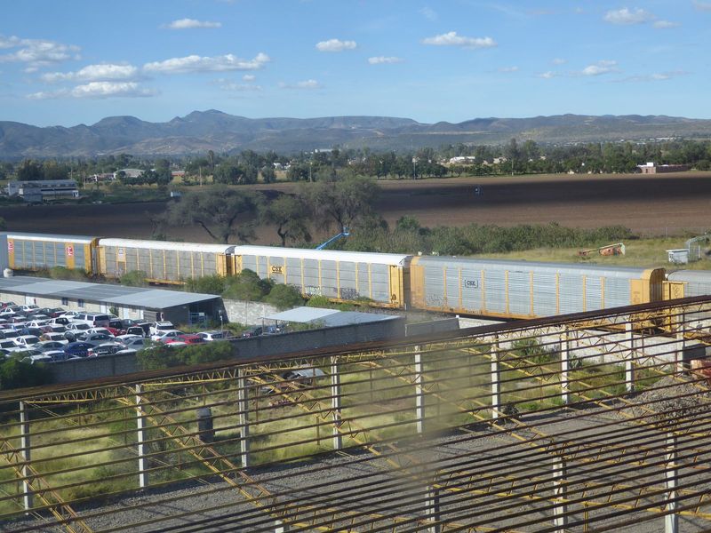 Still, autoracks ran back and forth on the track to El Paso.