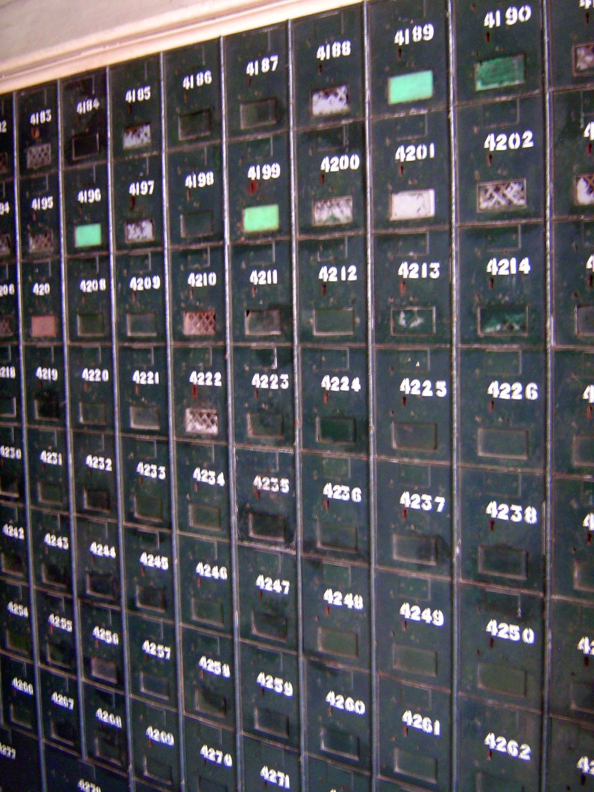 The boxes are still in use.