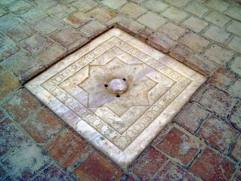 Marble drain.