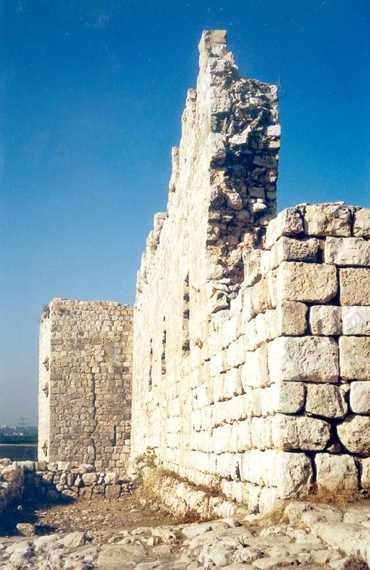 Another way-station on the ancient path between Egypt and Mesopotamia, this is Antipatris, between the head of the Yarkon River and the hill