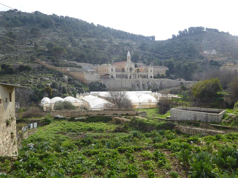 The greenhouses belong to the convent that's been here since about 1900.
