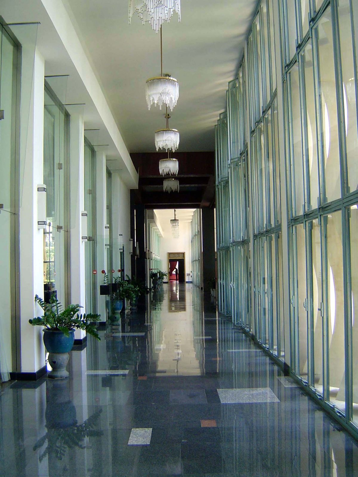 Corridors of power, once.