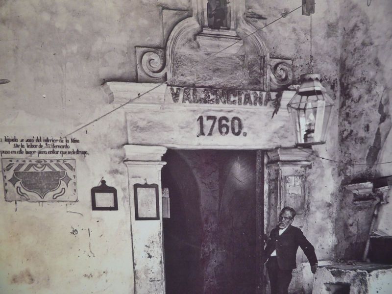 Guanajuato's most productive mine was the Valenciana, just outside of town and about a mile and a half north of the alh ndiga. Many entrance