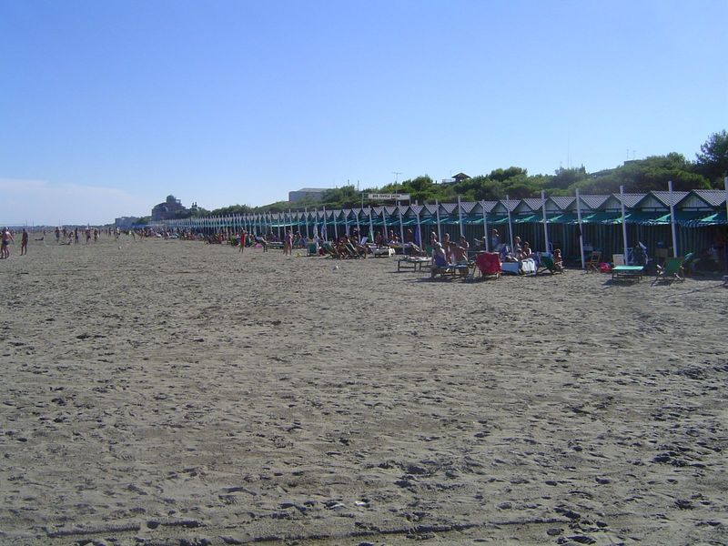The beach itself. Wonder about those huts?