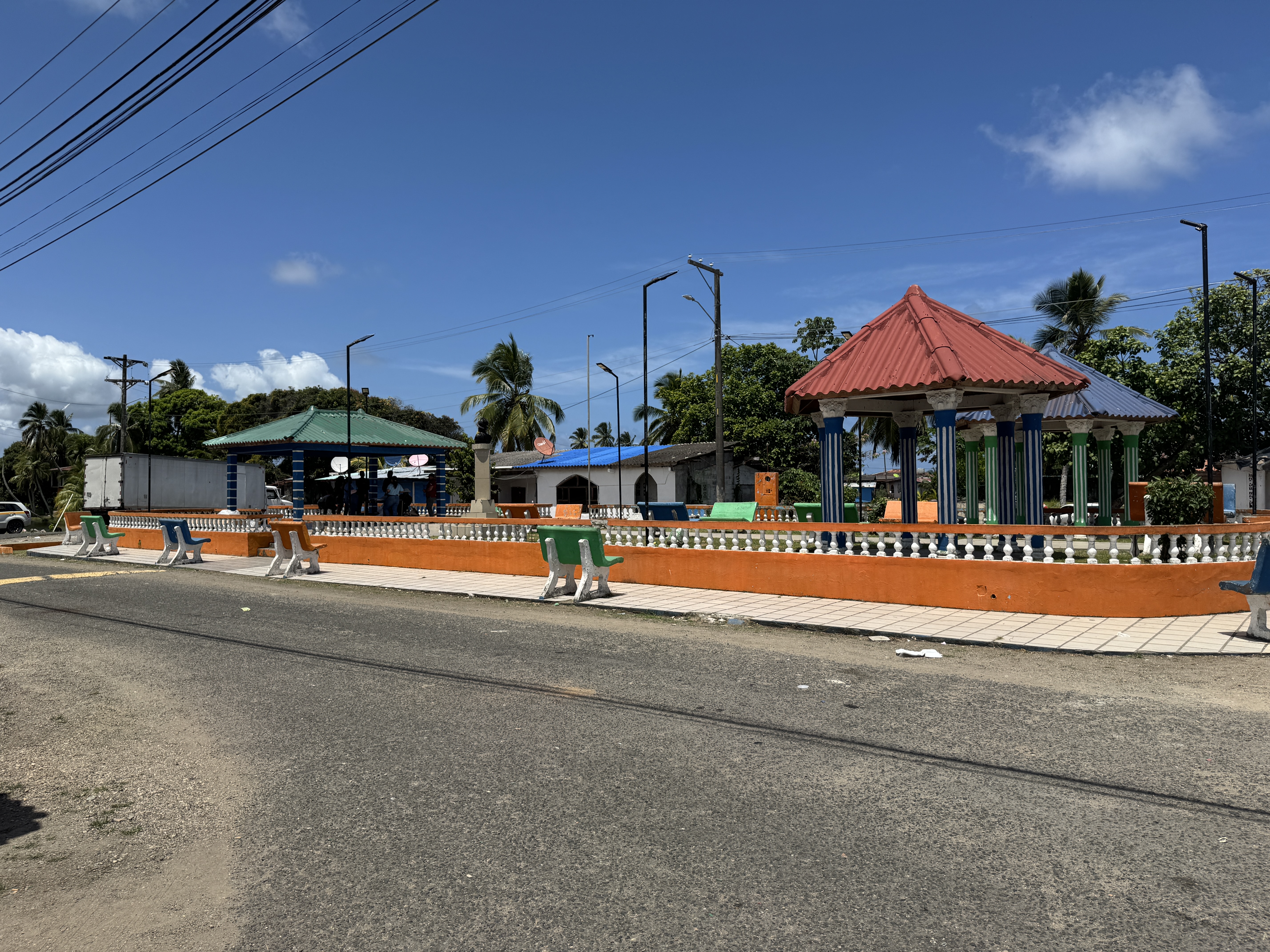 The town has few if any historical relics  It does have a well-maintained park.