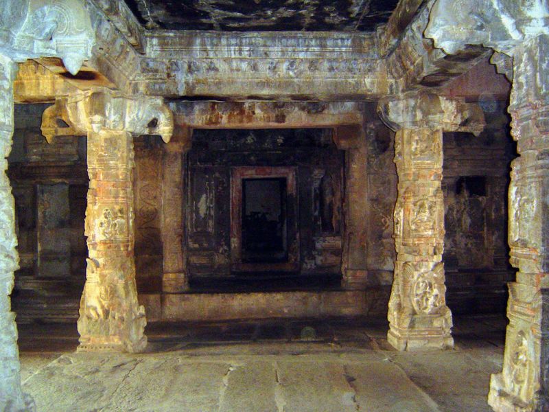 The dark shrine no longer has the purloined image.